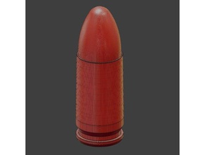 9x19mm parabellum cartridge - lite props 9mm 9x19 bullet koreenium 3d print model - Mito3D