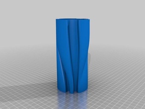 cool vase extérieur et jardin tordu twisted 3d print model - Mito3D