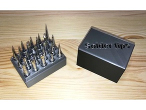 holder hakko 900m soldering tips electronics box created freecad tip 3d print model - Mito3D