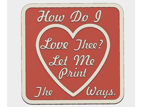 do love thee signs & logos heart logo valentine valentines day 3d print model - Mito3D