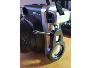 instax 300 maco lens tutucu geniş kamera objektif 3d print model - Mito3D