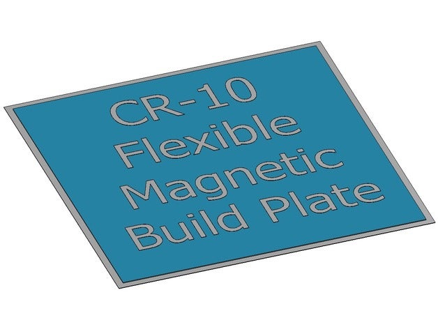 cr-10 flexible magnetic build plate diy 3d printer parts buildplate 3D print model - Mito3D