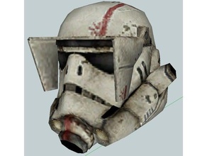 star wars force unleashed jumptrooper helmet parts props 3d print model - Mito3D