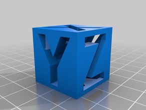callibration torture cube 3d printing tests 3d print model - Mito3D