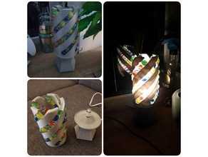 marbre lampe de bureau décor la lumière nsfw en spirale 3d print model - Mito3D