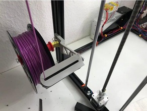tronxy x5s de spool montagem filamentos contínuos limpeza manual Impressora 3d acessórios filamento spoolholder 3d print model - Mito3D