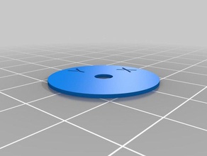 calibración del anillo x y z impreso - oval de diagnóstico La impresión en 3d las pruebas la círculo los círculos 3d print model - Mito3D