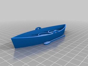 28mm rowboat canoe toy & game accessories boat d&d dragons dungeons ghost archipelago miniature rpg 3d print model - Mito3D