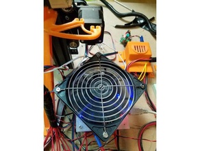 tevo tarantula 120mm fan mod rampaları kurulu 3d yazıcı parçaları soğutma fanı 3d print model - Mito3D