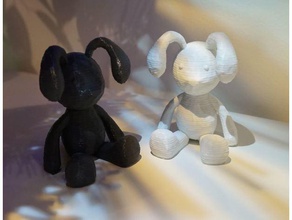 claire's rabbit animals 3d print model - Mito3D