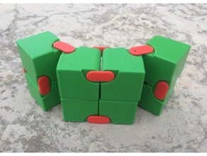 snapping hinged infinity cube magic flexible folding yoshimoto math art nsfw puzzle 3d print model - Mito3D