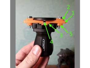 adaptör Kalesi resim 5 mm kadar üsleri ele hobi bağdaştırıcı kale boya minyatür model kolu 3d print model - Mito3D