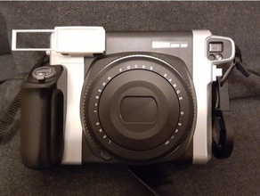 instax 300 flaş kapak geniş kamera kapağı 3d print model - Mito3D