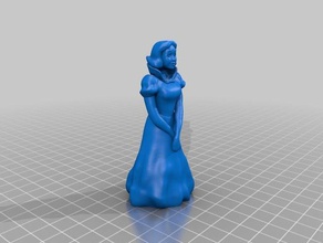 uma anã - branca de neve remixada esculturas brinquedos 3d print model - Mito3D