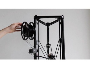 filament spool holder delta 3d printer accessories micromake 3d print model - Mito3D