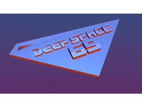 deep space 69 keychain new signs & logos animation hamilton jay mondo media 3d print model - Mito3D