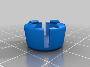 lamba kapağı anahtarı ev topuzu döndürün geçin 3d print model - Mito3D