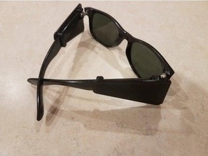 ray ban wayfarer gafas de glaciar conversión las 3d print model - Mito3D