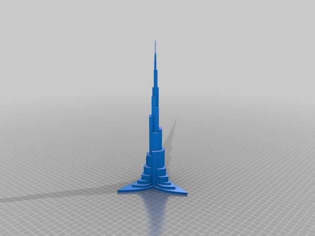 burj khalifa de dubai La impresión en 3d el dubái la torre 3D print model - Mito3D