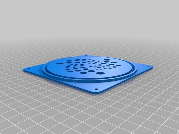 120mm pc fan guard iota computer cryptocurrency 3D print model - Mito3D