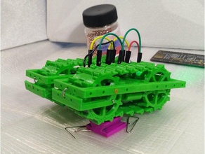 caterpillar bot şasi r c araçlar iş ortamına uygun olmayan tank 3d print model - Mito3D