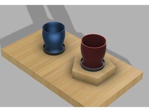 bitki pot coaster ev 3d print model - Mito3D