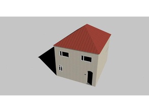 büyük model evi binalar ve yapılar ev minyatür Minyatürler 3d print model - Mito3D