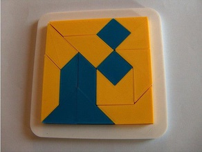 tangram come un puzzle i di 3d print model - Mito3D