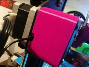 perfect x axis stepper pulley cover ender 2 3d printer parts creality pink pully remix xaxis 3d print model - Mito3D
