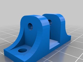 single wheel mount 3d printers umlenkrolle umlenkrollenhalter wheelmount 3d print model - Mito3D