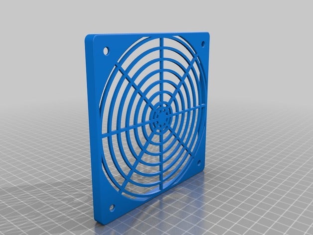 120mm fan grill cover computer 3D print model - Mito3D
