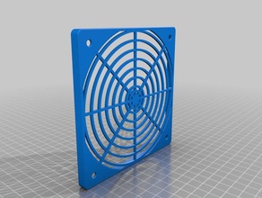 120mm fan-grill-Abdeckung computer fan-grill Lüfter-Abdeckung fan grill 3d print model - Mito3D