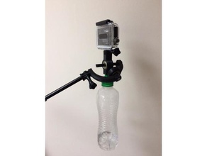 gopro hero 3 bottle steadicam stabiliser camera 3d print model - Mito3D