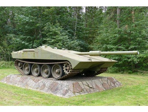 stridsvagn s1-strv s1 tank destroyer prototype 3d printing 3d print model - Mito3D