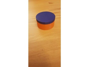 runde dosis mit deckel 27 mm hoch organización 3d print model - Mito3D