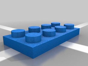lego 4x3 bloque 3d print model - Mito3D