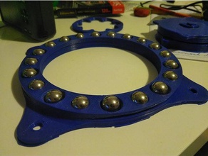 mesa giratoria de empuje cojinete bolas acero 13mm la cámara lazy susan plataforma rodamiento 3d print model - Mito3D