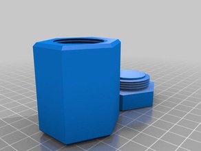 polygon screw container 3d printing 3d print model - Mito3D