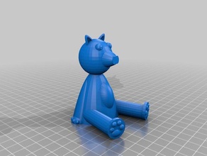 wilder-oso La impresión en 3d a los animales osos cachorros peluche juguetes 3d print model - Mito3D
