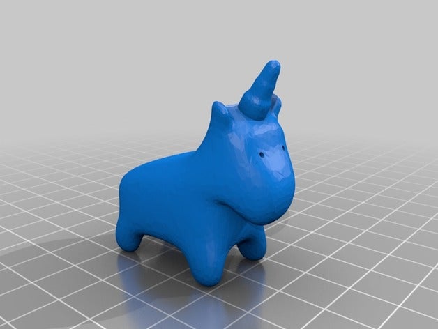 char unicórnio A impressão 3d 3D print model - Mito3D