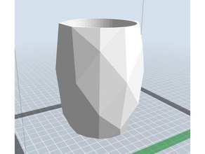 facetada vaso decoração 3d print model - Mito3D