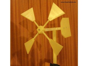 windrad pinwheel modular diy 3d print model - Mito3D