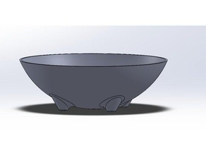 snack dish decor art bowl chips design saucer vessel 3d print model - Mito3D