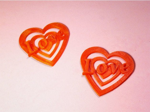 Herzen Liebe Schilder & logos Herz Herz, valentines Tag valentine Geschenke 3D print model - Mito3D