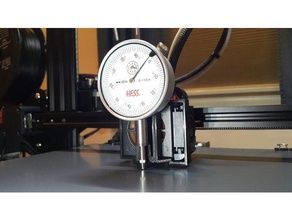 cr-10s depth gauge mount 3d printer accessories cr10 cr10s dial indicator 3d print model - Mito3D
