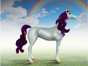 mágico unicornio a los animales 3d print model - Mito3D