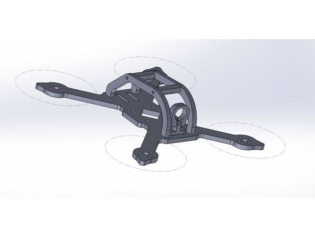 2 - 25 pouces étiré x drone cadre r c véhicules les drones de course miniquad quad quadricoptère quadcopter frame 3D print model - Mito3D