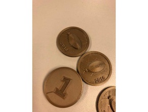 roach coin coins & badges 3d print model - Mito3D