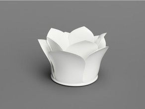 orkide vazo kaplar 3d print model - Mito3D