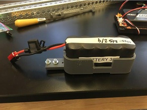 battery holder tetrix 12 volt batteries robotics 9907 first tech challenge ftc 3d print model - Mito3D